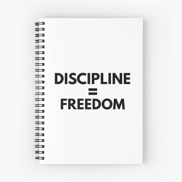 Item preview, Discipline Equals Freedom - Motivational Workout Typography Art (White Edition)) designed and sold by WolfSpiritCo.