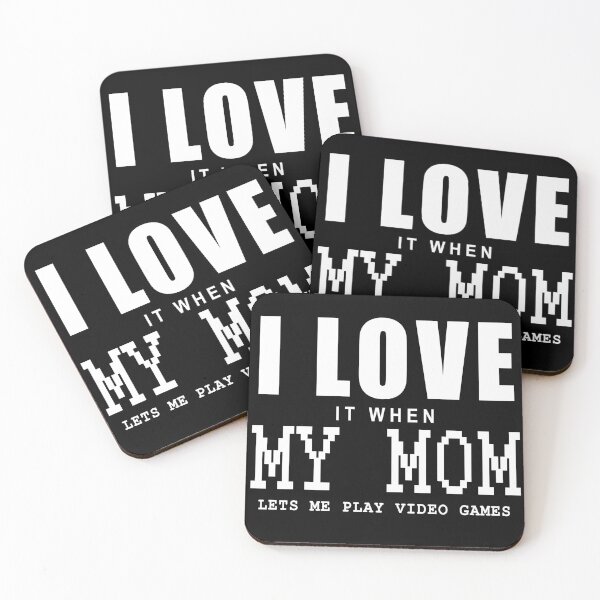Item preview, I love it when my mom let me play video games in black background designed and sold by Roy Store.
