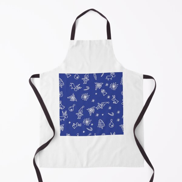 Item preview, christmas pattern on blue background, doodle designed and sold by sonaadalian.