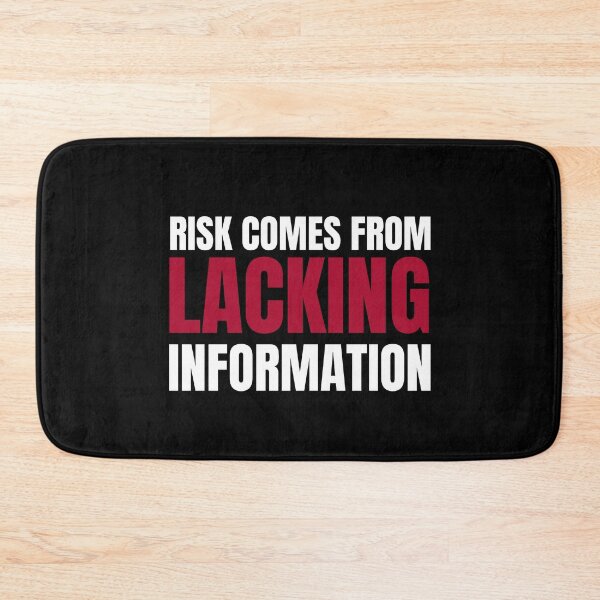 Item preview, Risk comes From Lacking Information Investing designed and sold by OldCamp.
