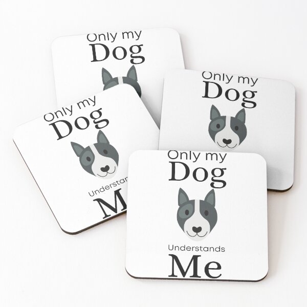 Item preview, Only My Dog Understands me - Bull Terrier - Pit Bull designed and sold by Pandoras-Boxx.