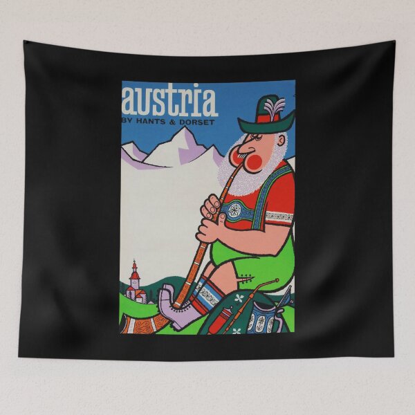 Aperçu de l'œuvre retro classic austria poster créée et vendue par CorasPosters.
