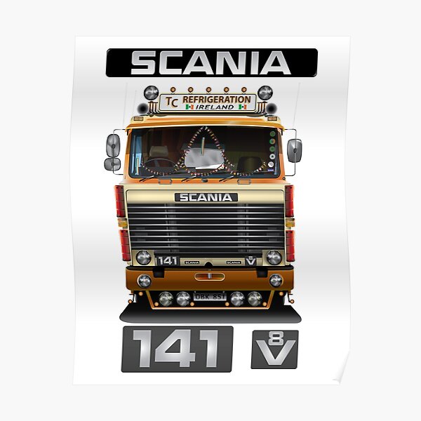 Posters Sur Le Theme Scania Redbubble