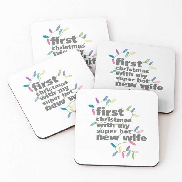 Item preview, First Christmas With My Super Hot New Wife - Partner's Christmas  designed and sold by Squarebird.