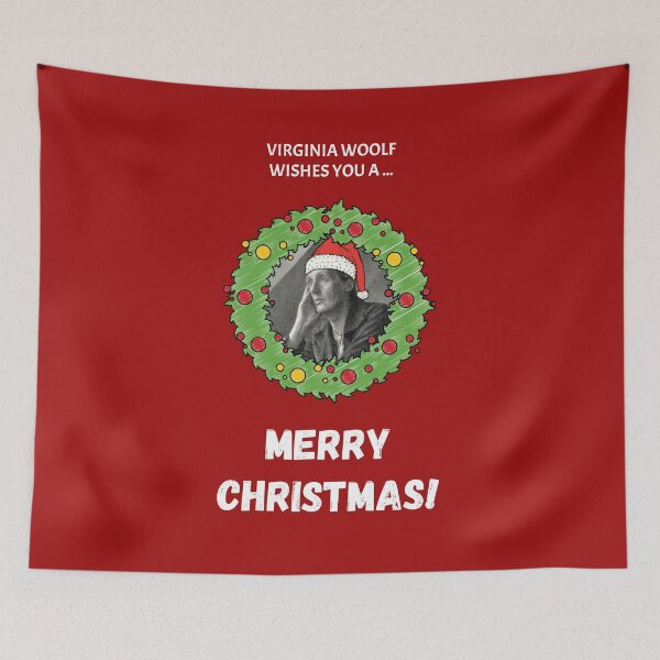 Item preview, Virginia Woolf Wishes You a Merry Christmas! designed and sold by Jordbord.