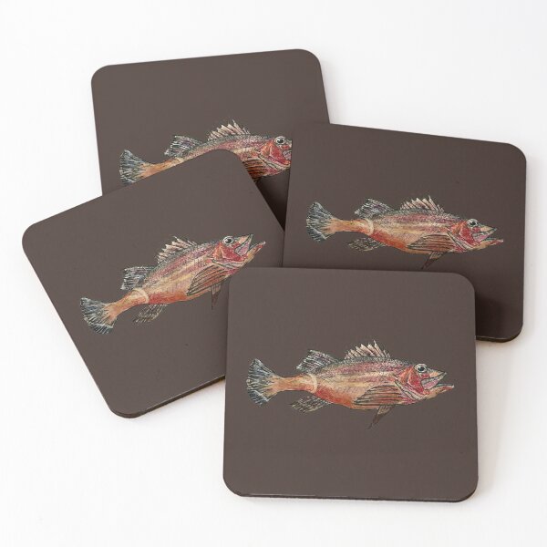Item preview, Pacific Rockfish Illustration - Dark Brown designed and sold by Michelebuttons.