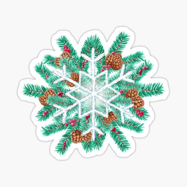 Snowflake Stickers - Free weather Stickers