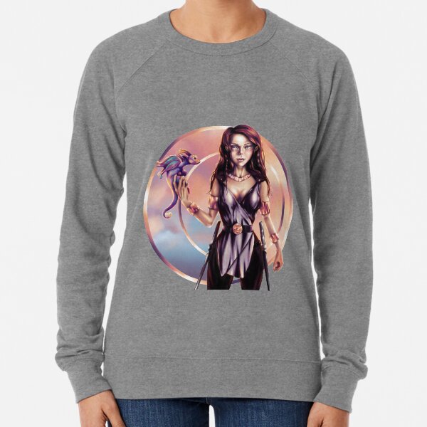 Girl and Her Dragon Lightweight Sweatshirt
