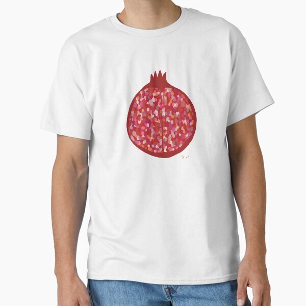 Item preview, Pomegranate fruit digital art food illustration designed and sold by Florcitasart.