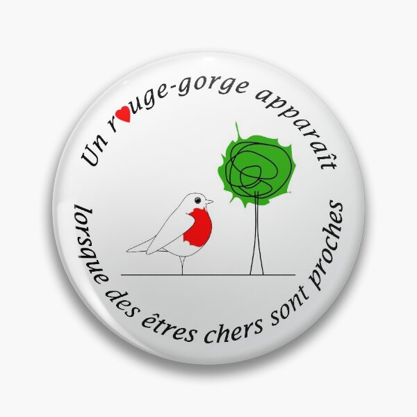 Aperçu de l'œuvre Quand un Robin apparaît - Français créée et vendue par karmardesigns.