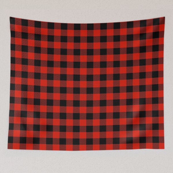 Item preview, Buffalo Plaid Classic Black & Red designed and sold by Gabriela Simon.