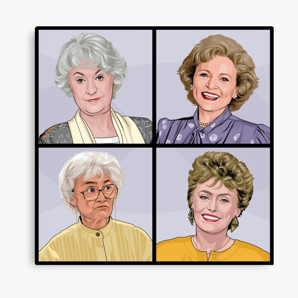 Golden Girls - Original Artwork featuring all of the girls! Canvas Print