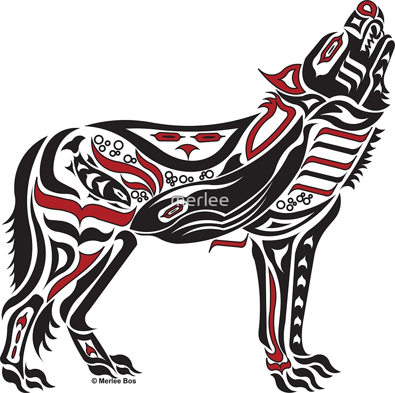 Pin By Rob On Tlingit Haida Native American Wolf Native American   Flat,800x800,075,f.u2 