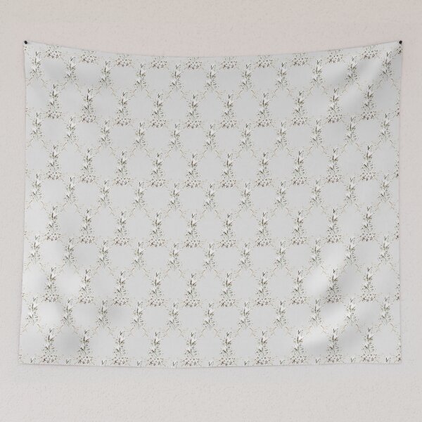 Item preview, Three flowers on light gray 4 designed and sold by WzoryOzdobne.