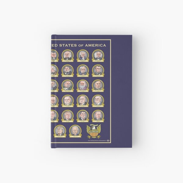 Presidents of the United States of America (Design Two) Hardcover Journal