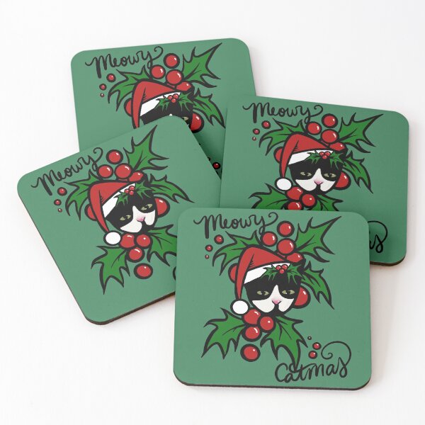 Item preview, Christmas Tuxedo Cat designed and sold by FrictionMaxxing.