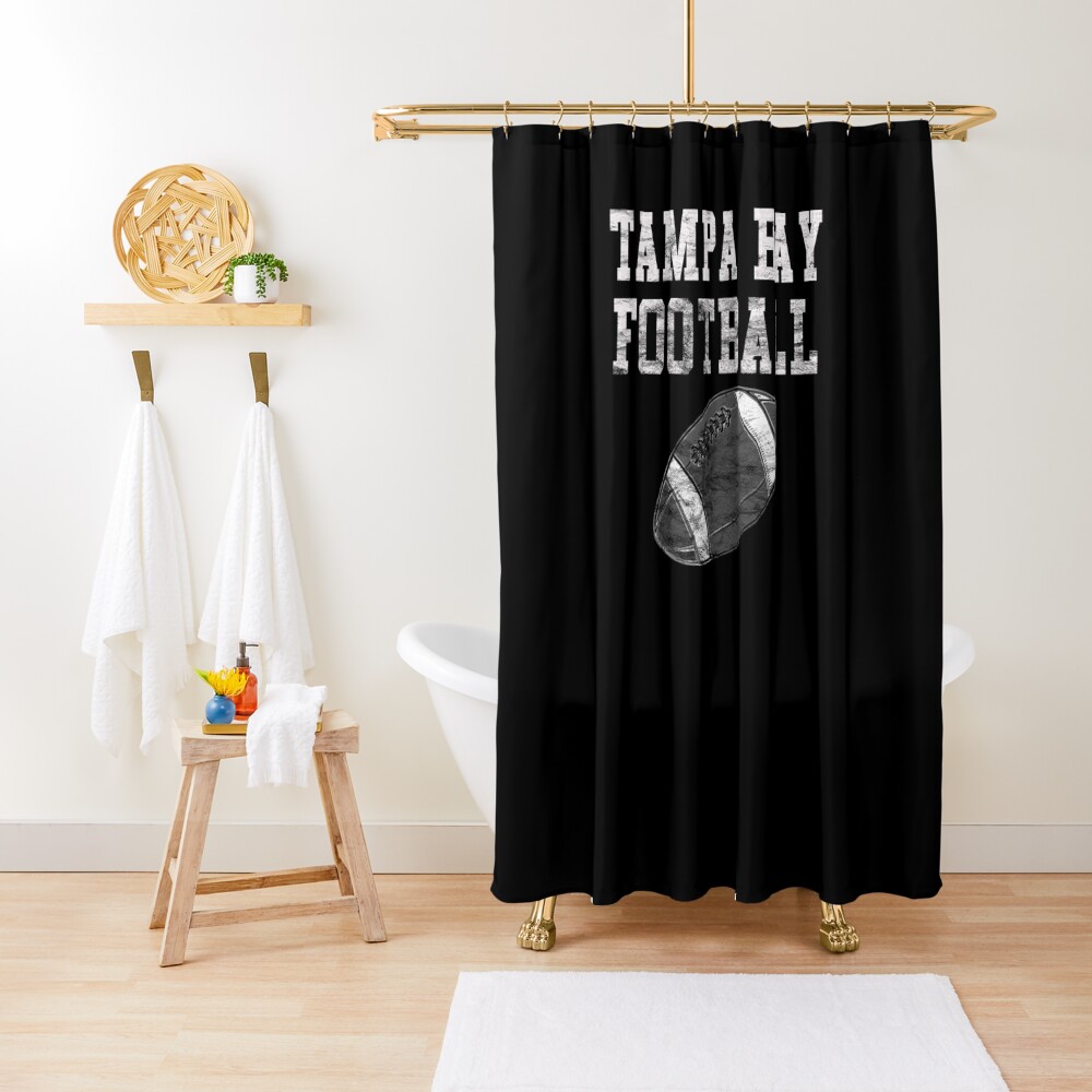 Fashion Vintage Tampa Bay Football Shower Curtain CS-CUZKB447