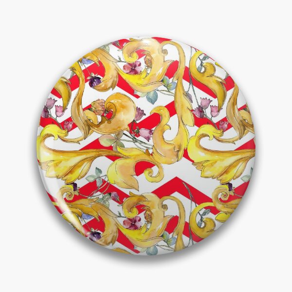 Item preview, Rich red and gold baroque pattern designed and sold by RoyalPeople.
