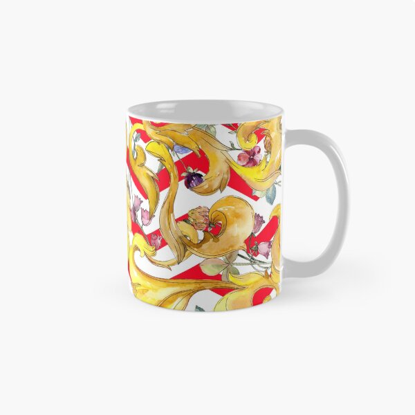Aperçu de l'œuvre Motif baroque rouge et or riche créée et vendue par RoyalPeople.