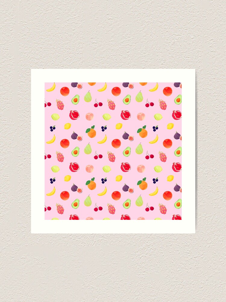 Alternate view of Pink Fruits Art Print