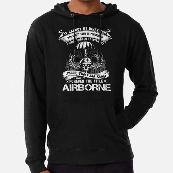 101st Airborne Division with Jump Wings Mens Hooded Sweatshirt