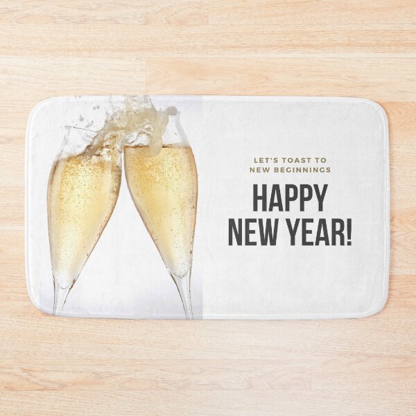 Item preview, Happy New Year - toast to new beginnings designed and sold by wineandwords.