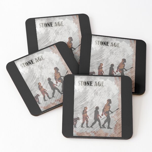 Item preview, Stone Age - Board Games Design - Movie Poster Style - Board Game Art designed and sold by MeepleDesign.