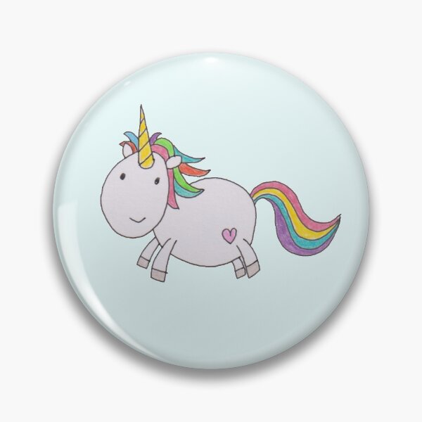 Artikelvorschau, Rainbow Unicorn - Light Turquoise Background entworfen und verkauft von LouiseFranksArt.