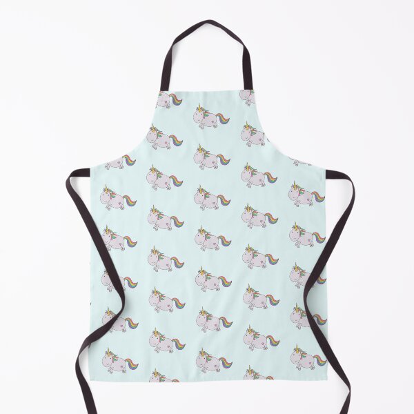 Item preview, Rainbow Unicorn - Light Turquoise Background designed and sold by LouiseFranksArt.