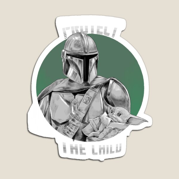 Vista previa del artículo con la obra «Protege al niño, Mandalore», diseñado y vendido por RatKingRatz.