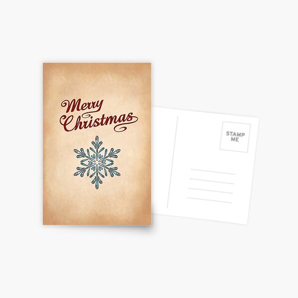 Snowflake 1 Greeting Postcard