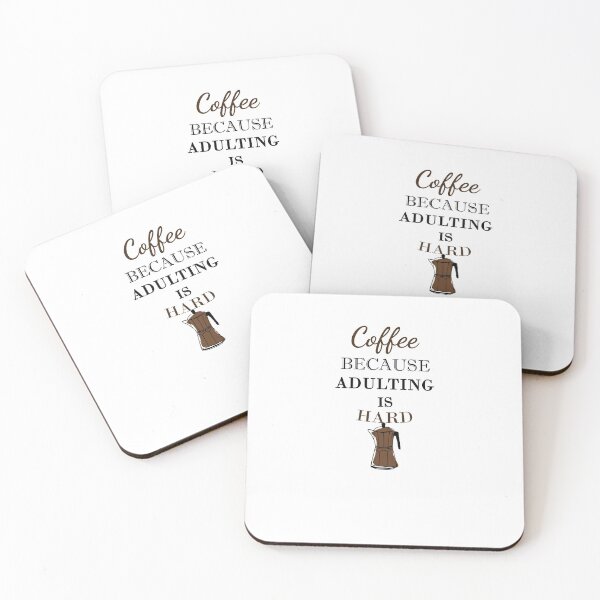 Item preview, Coffee because adulting is hard Cute jug lover Coffee Sweet Morning Gifts Good idea designed and sold by AchrafOc.