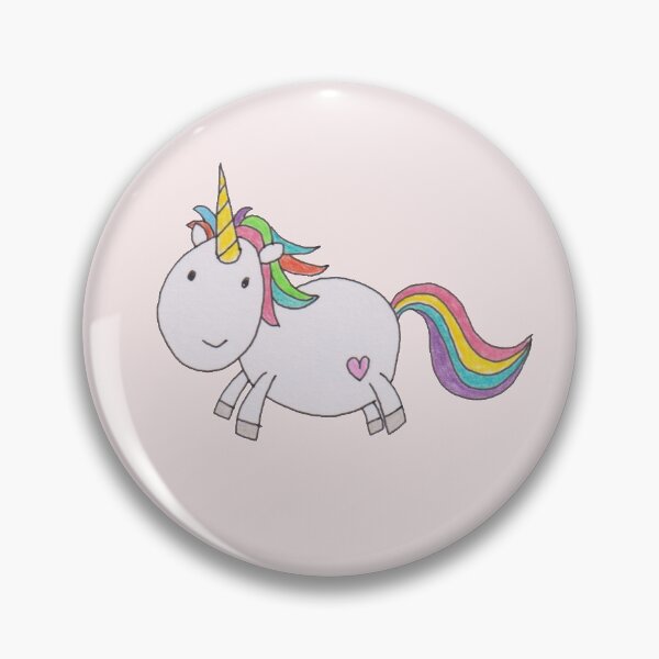 Artikelvorschau, Rainbow Unicorn - Light Pink Background entworfen und verkauft von LouiseFranksArt.