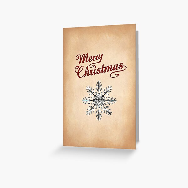Snowflake 2 Greeting Greeting Card
