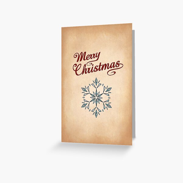 Snowflake 3 Greeting Greeting Card