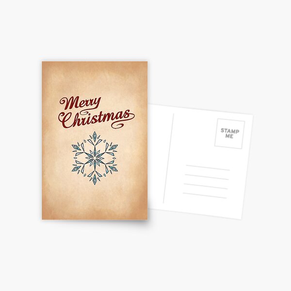 Snowflake 3 Greeting Postcard
