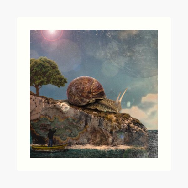 Snail Island Art Print