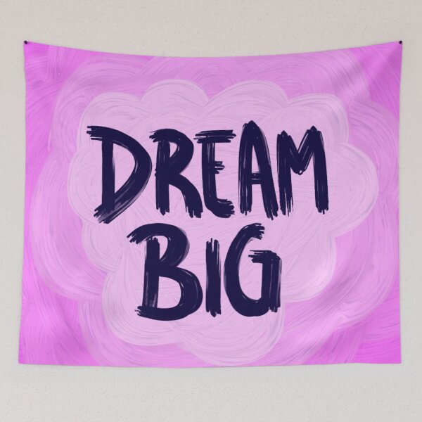 Item preview, Dream Big- pink acrylic designed and sold by WanderAesthetic.