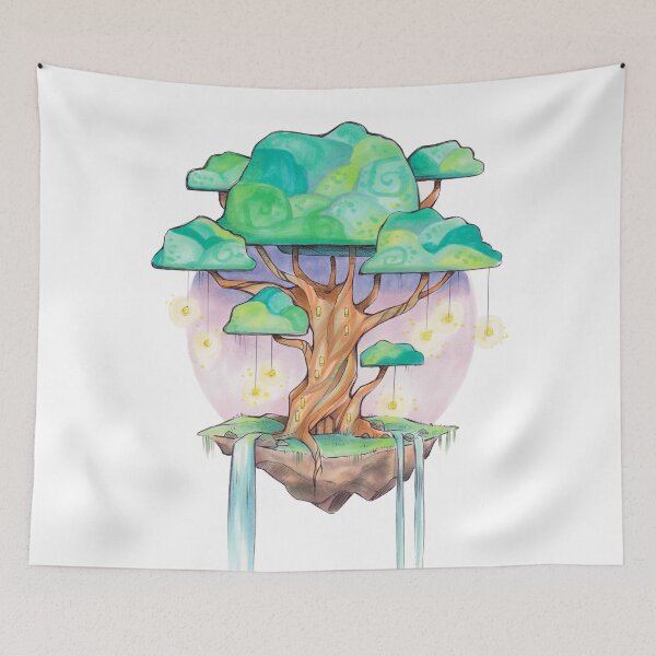 Item preview, Magical Fairy Tree Island designed and sold by kattvalk.