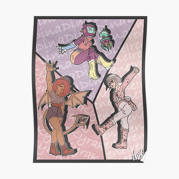 "Irene Kyra Dina" Poster for Sale by OboyImDrawin Redbubble