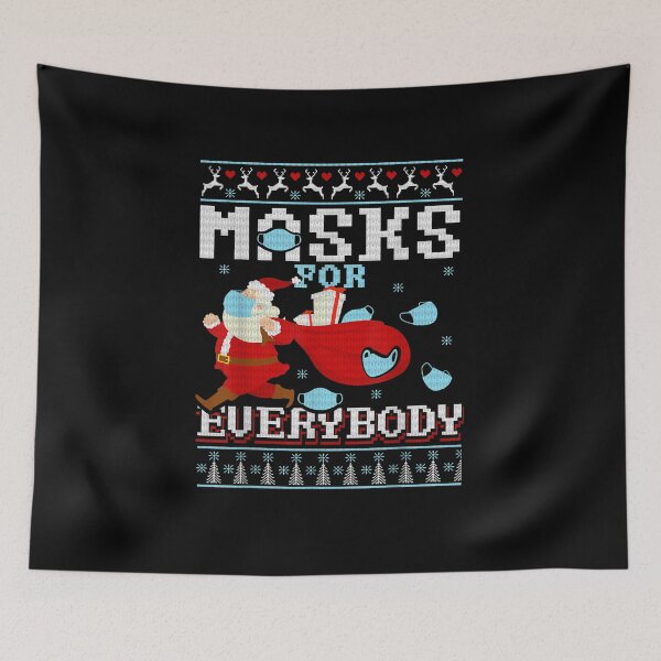 Item preview, Masks For Everybody Santa Quarantine Ugly Christmas Sweater designed and sold by ThiReals.