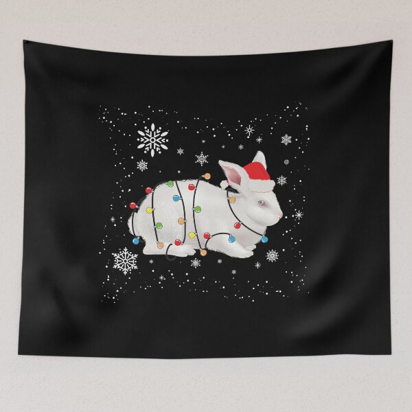 Item preview, Bunny Christmas Decoration - Rabbit Christmas Tree Funny designed and sold by Lenny Stahl.