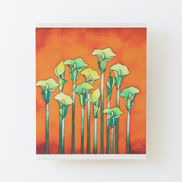 A bouquet of Lilies for you! Wood Mounted Print