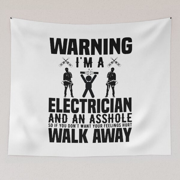 Item preview, warning i'm a electrician designed and sold by JaMatt1983.