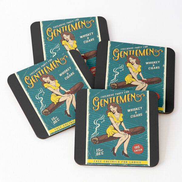 Item preview, Exclusive Party For Gentlemen Vintage Label  designed and sold by Yassou-Shop.