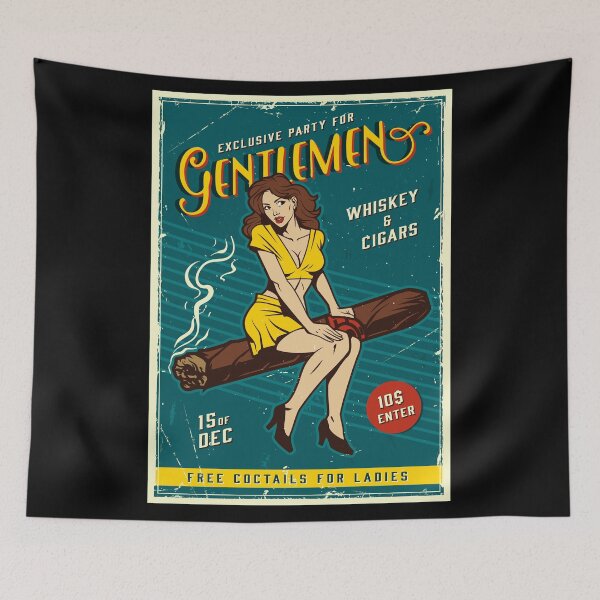 Item preview, Exclusive Party For Gentlemen Vintage Label  designed and sold by Yassou-Shop.