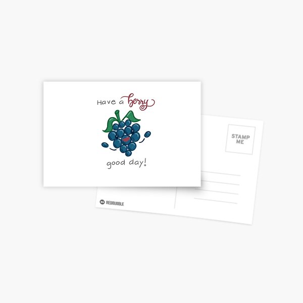 Berry Good Day Postcard