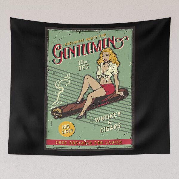 Item preview, Exclusive Party For Gentlemen Vintage Label  designed and sold by Yassou-Shop.
