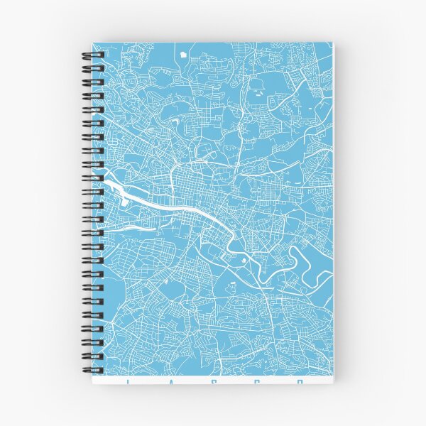 Item preview, Glasgow map blue designed and sold by mapsart.