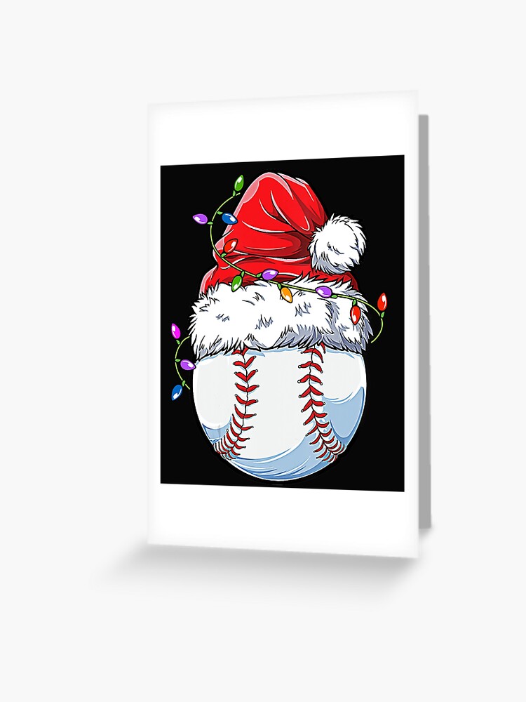 Christmas Baseball Ball Santa T Shirt Boys Men Sport Xmas Christmas Baseball Ball Santa T Shirt Boys Men Sport Xmas